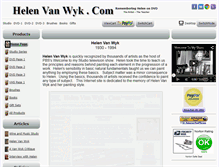 Tablet Screenshot of helenvanwyk.com